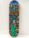 Fazzino Art Fazzino Art Lady Liberty in NYC (Skateboard Deck)