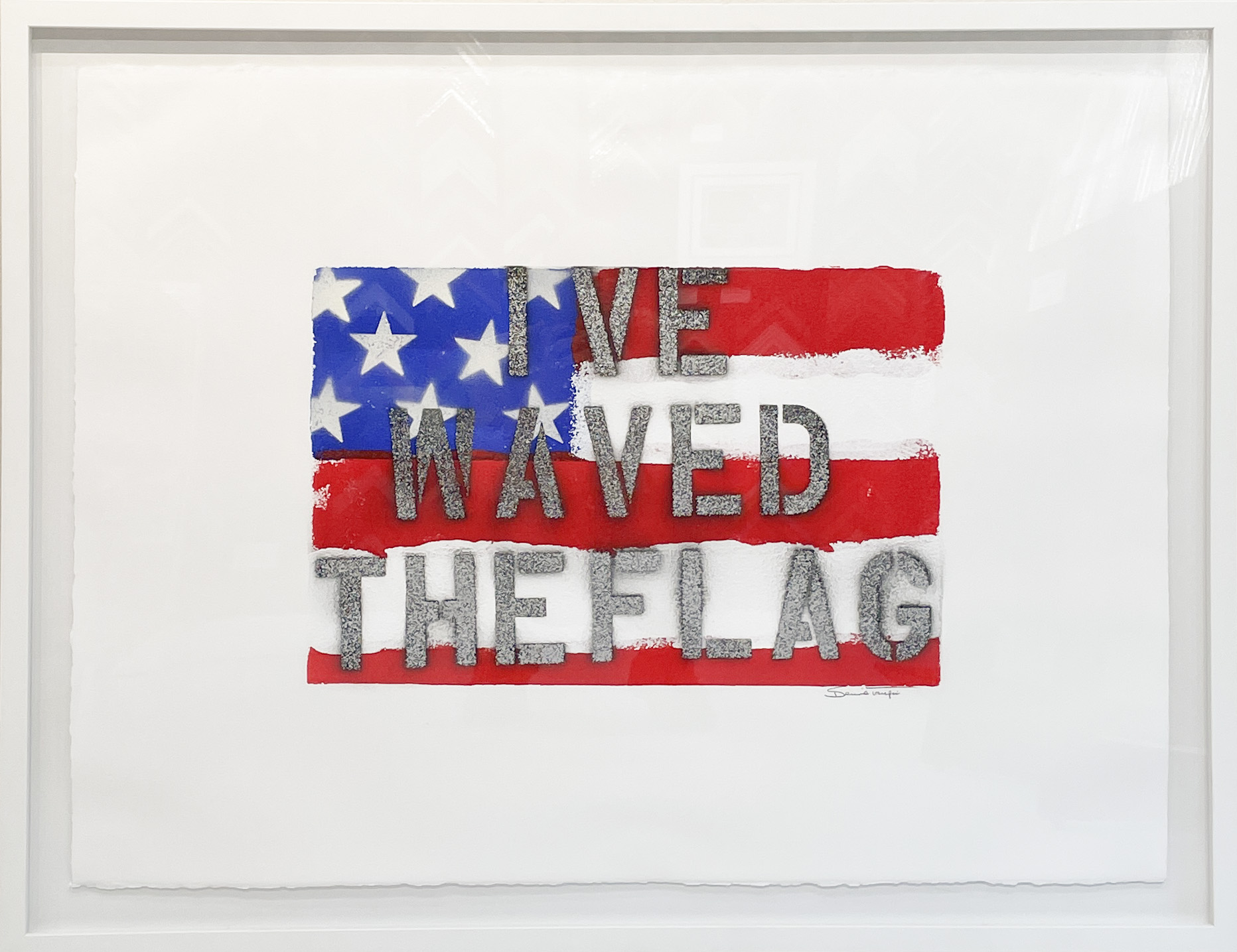 Bernie Taupin I've Waved the Flag (Original) (Framed)