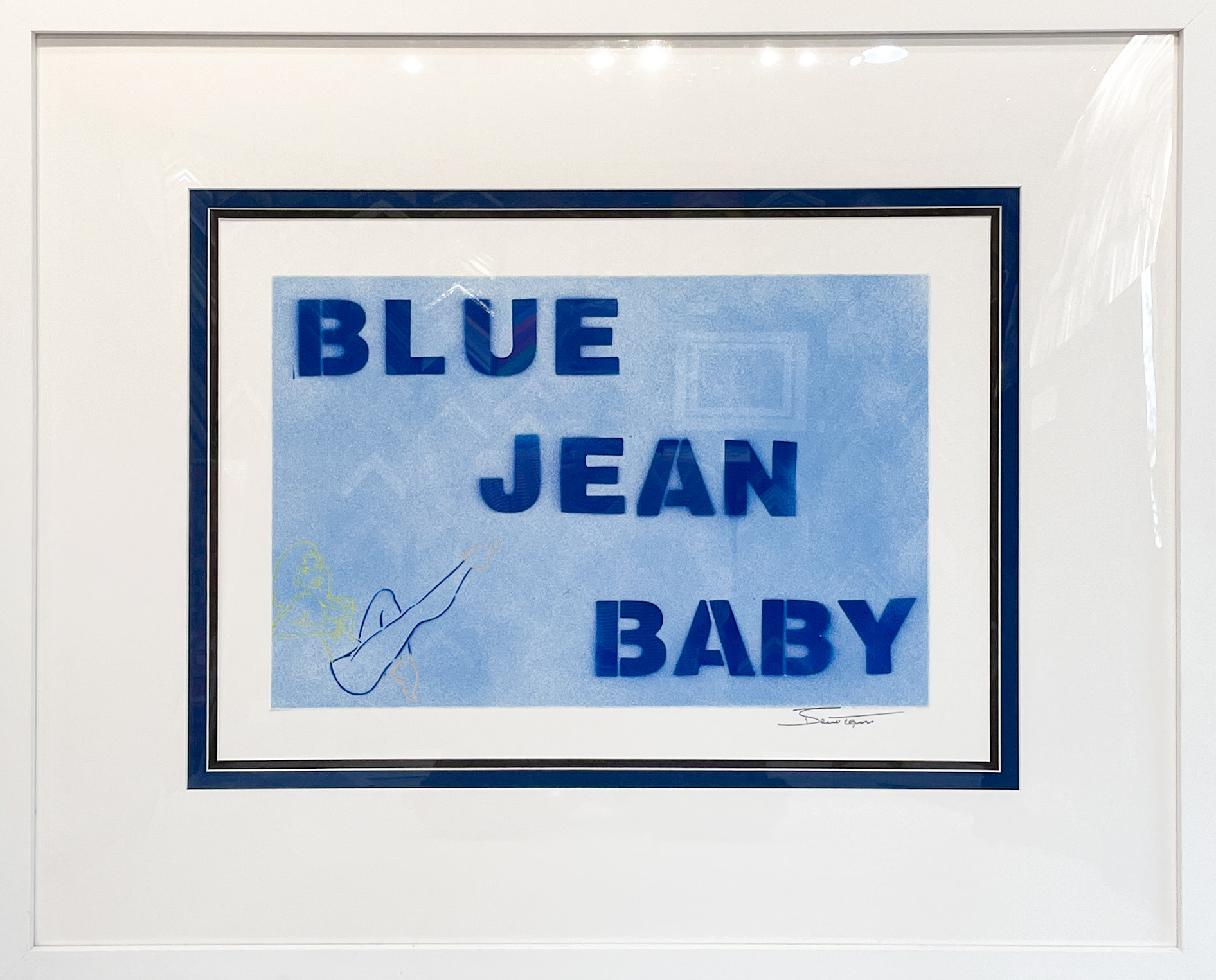 Bernie Taupin Blue Jean Baby (Original) (Framed)