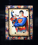 Superman Art Superhero Artwork Superman (Christopher Reeves) (Original) (Framed)