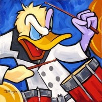 Artist Donald Duck Art portrait