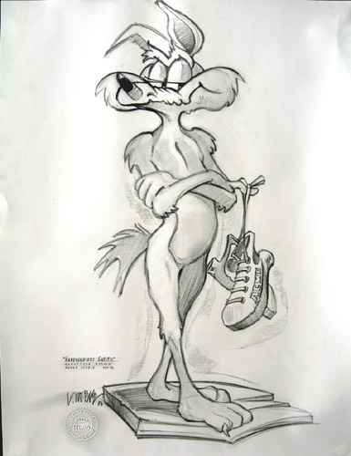 Artist Wile E. Coyote Art portrait