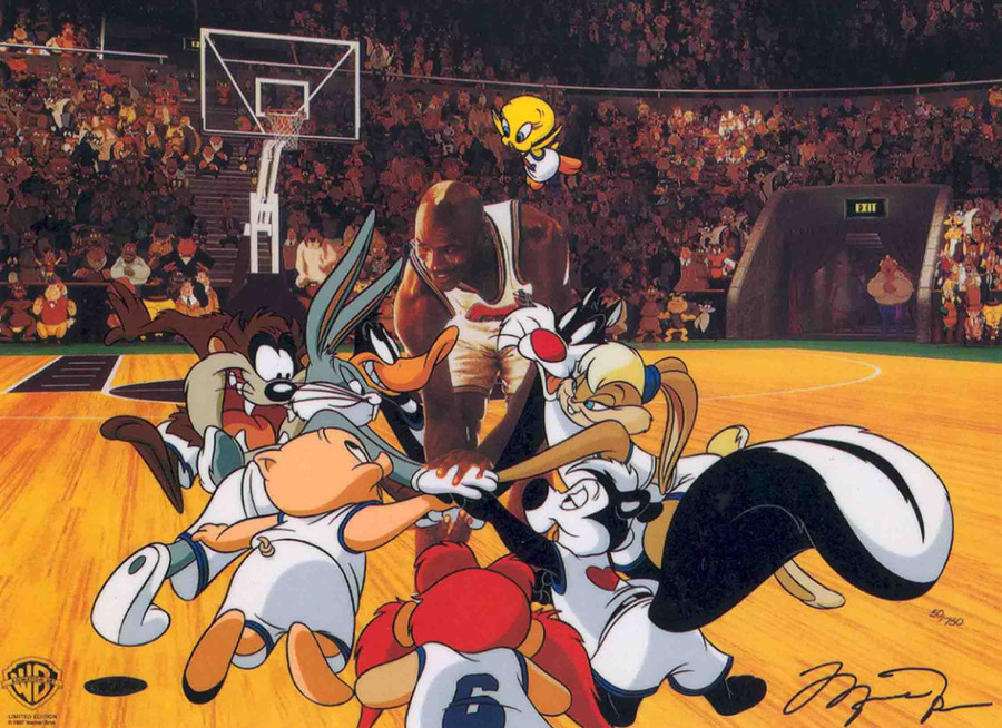 Michael Jordan Space Jam Portrait (Looney Tunes) - Portrait & Other  Artworks