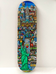 Charles Fazzino Charles Fazzino Lady Liberty in NYC (Skateboard Deck) (Framed)