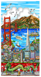 Charles Fazzino Charles Fazzino High Over San Francisco (Framed) (DX) 