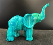 Ancizar Marin Ancizar Marin Elephant (Small) (NS -Teal Swirl)