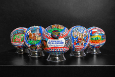 Charles Fazzino Charles Fazzino MLB 2024 Texas All-Star Game Hand-Painted Baseballs