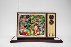 Charles Fazzino Artist The Wizard of Oz T.V. Sculpture (Original)