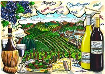 Charles Fazzino Charles Fazzino A Tasting In Wine Country (DX)