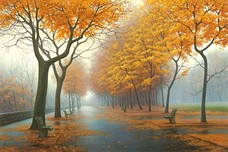 Alexei Butirskiy Alexei Butirskiy Autumn Leaves (Luchae) - (Framed)