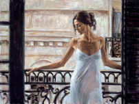 Fabian Perez Fabian Perez Balcony At Buenos Aires I