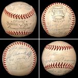 Sports Memorabilia Sports Memorabilia Baseball Signed by Hank Aaron & 20 Other Milwaukee Braves 1955 Players 