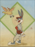 Bugs Bunny Art Bugs Bunny Art Bugs Bunny - Baseball Bugs