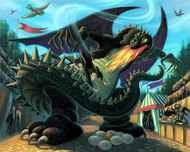 Harry Potter Art Harry Potter Art Battle with The Dragon