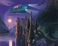 Harry Potter Art Harry Potter Art The Enchanted Car