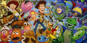 Toy Story Walt Disney Animation Artwork Cast of Toys