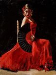 Fabian Perez Fabian Perez Celina Con Abanico IV