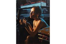 Fabian Perez Fabian Perez Darya in a Car with Lipstick (Vertical)