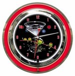 Michael Godard  Michael Godard  Dirty Martini- Neon Clock (Small) 