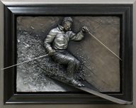 Bill Mack Bill Mack Downhill (Male) (Bonded Mixed Metals) (Framed)