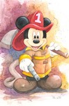 Mickey Mouse Art Mickey Mouse Art Fireman Mickey
