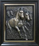 Bill Mack Bill Mack Freedom Horses (Bonded Bronze) (Framed)