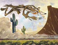 Wile E. Coyote Art Wile E. Coyote Art Desert Duo - Wile E. Coyote