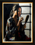 Fabian Perez Fabian Perez Geisha with Mirror