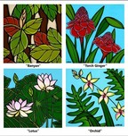 Heather Brown Art Heather Brown Art Hawaiian Botanical Series (OE) (Set Of 4)