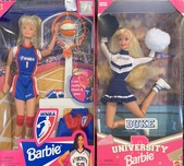 Sports Memorabilia Sports Memorabilia WNBA and Duke Cheerleader Barbie (Set of 2)