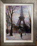 Michael Flohr Michael Flohr Winter in Paris (SN) - (Framed)