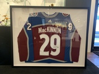Sports Memorabilia Sports Memorabilia Nathan MacKinnon Colorado Avalanche  Signed Jersey (Framed)