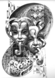 Michael Cheval Michael Cheval Lying and Lovely (Mini Print)