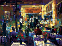 Michael Flohr Michael Flohr Martinis and Jazz (SN) (Framed)