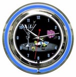 Michael Godard  Michael Godard  Pocket Rockets- Neon Clock (Small) 
