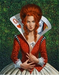 Michael Cheval Michael Cheval Queen of Hearts (SN) (Framed)