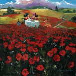 Mickey Mouse Art Mickey Mouse Art Red Poppies