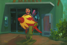 Lilo and Stitch Art Walt Disney Animation Artwork Space Adventure
