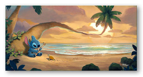 Lilo and Stitch Art Lilo and Stitch Art Sunset Serenade