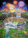 Charles Fazzino Charles Fazzino Super Bowl XLI: Miami (DX)