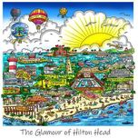 Charles Fazzino Charles Fazzino The South Carolina Series: The Glamour of Hilton Head (DX)