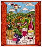 Charles Fazzino Charles Fazzino Tuscany (II Buon Vino Della Toscana) (AP)