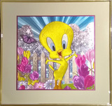 Tweety Bird Art Warner Brothers Animation Artwork Magic Effects - Holographic Tweety Bird (Framed)
