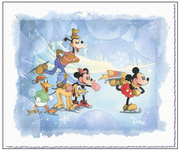 Fab Five Art Walt Disney Animation Artwork Winter Wonderland