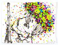 Tom Everhart Tom Everhart Honest Lying Self Portrait No.10 (Original) (Framed)