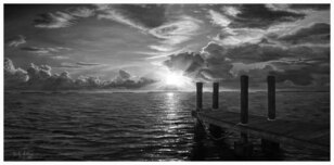 Phillip Anthony Art Phillip Anthony Art Dock of the Bay (SN) (Framed) (Embellished)