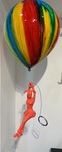Ancizar Marin Ancizar Marin Balloon with Female Jester (Rainbow Balloon, Coral Figure)