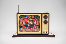 Charles Fazzino Charles Fazzino We Love Lucy T.V. Sculpture (Original)