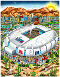 Charles Fazzino Charles Fazzino Superbowl LVII: Arizona (DX)