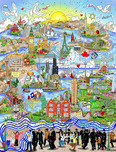 Charles Fazzino Charles Fazzino Chanukah Around the World (DX)
